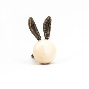 Ceramic Long Eared Rabbit Knob