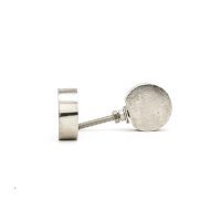 DSC 3170 Round comtemborary silver iron knob
