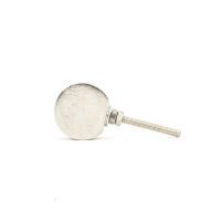 DSC 3175 Round comtemborary silver iron knob