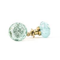 DSC 3470 blue bubbled glass knob