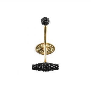 Vintage Gold and Black Wall Hook Vintage Gold and Black Wall Hook