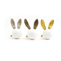 DSC 3681 antique gold rabbit and white glass knob