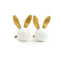 DSC 3691 gold rabbit and white glass knob