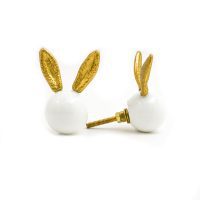DSC 3692 gold rabbit and white glass knob