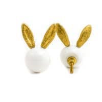 DSC 3693 gold rabbit and white glass knob