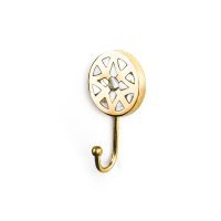 DSC 3751 Mother of pearl four point and brass wall hook
