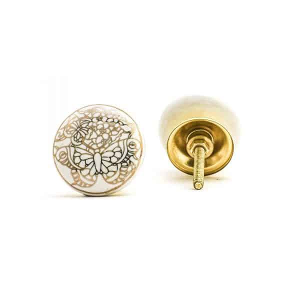 Butterfly Outline Knob
