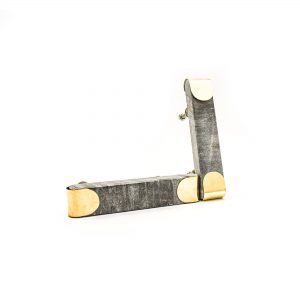 Grey Marble and Brass Arch Handle Grey Marble and Brass Arch Handle
