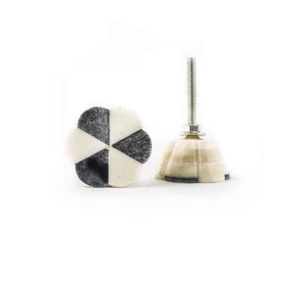 Rustic Bone Floweret Knob - Rustic Bone Floweret Knob