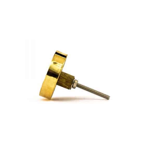 Gold Monochrome Leaf Knob - Gold Monochrome Leaf Knob