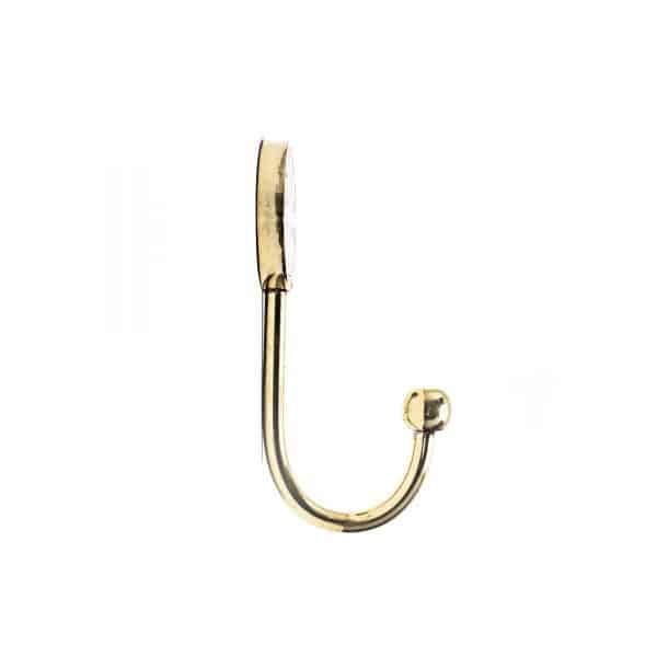 Small Black and Pearl Petaled Wall Hook
