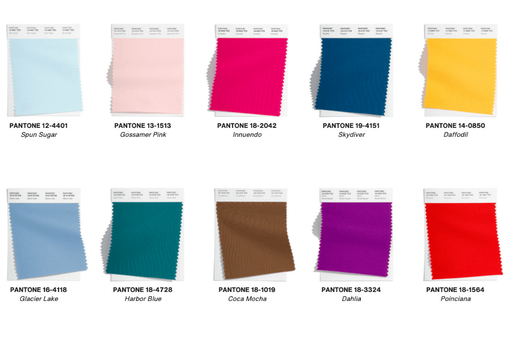 Pantone swatches X1