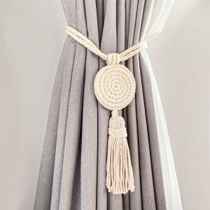 Spiralled Cotton Tassel Curtain Tie Back