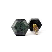 Green Granite Hex Knob K 000004 4
