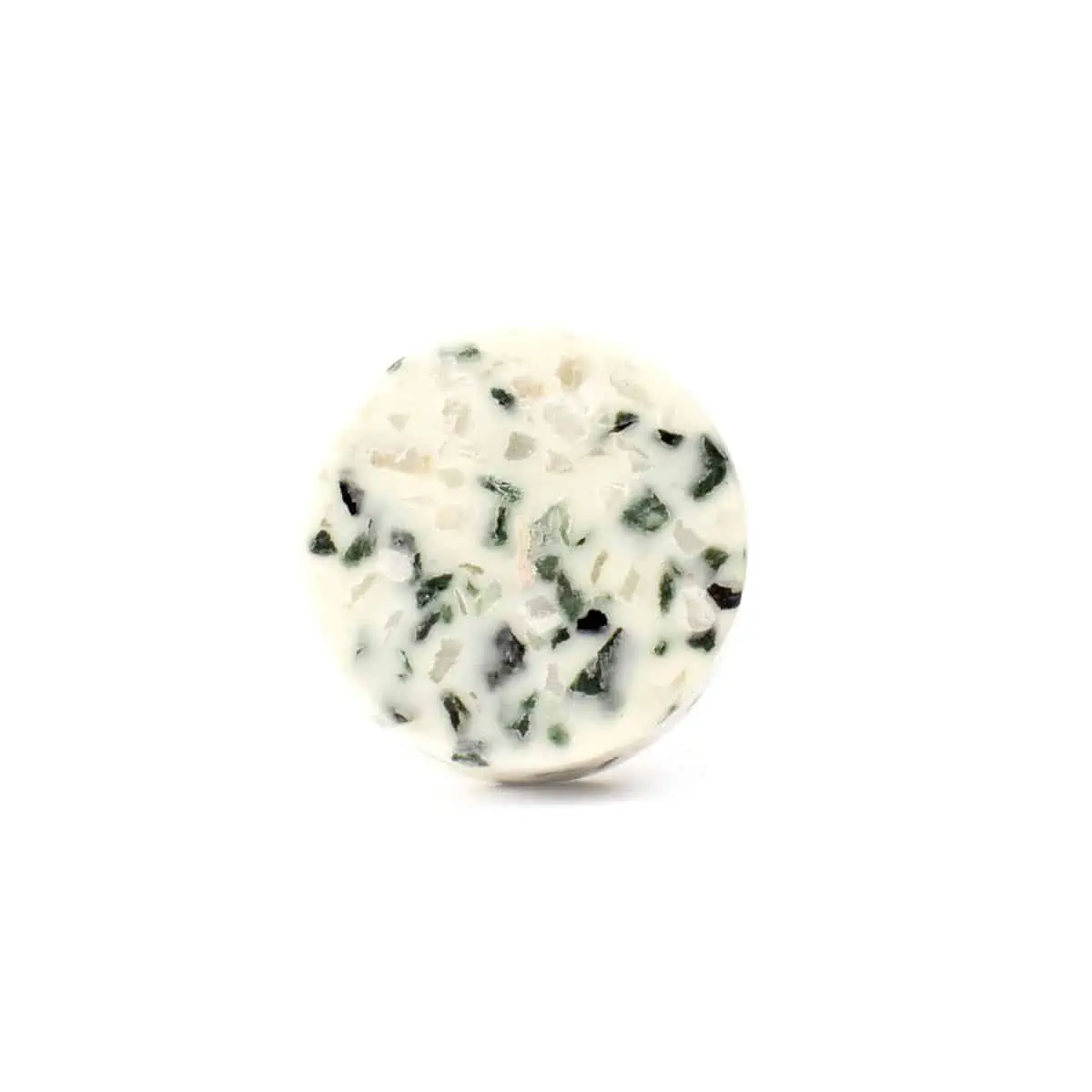White Marble and Brass Oblong Pull - Drawer Pulls - White Marble and Brass Oblong Pull