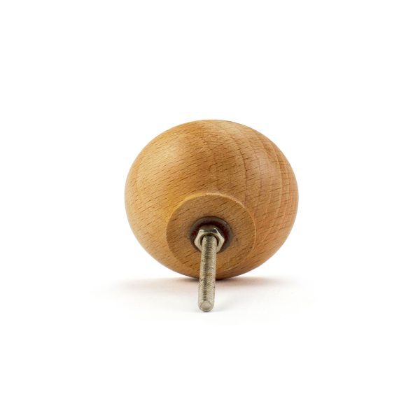Paint and Feathers Wooden Knob