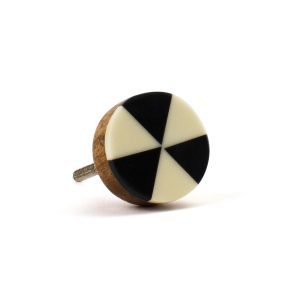 Black and White Intersection Knob