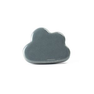Grey Ceramic Cloud Knob