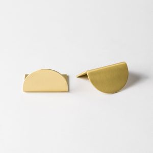 *PRE-ORDER* Brushed Gold Brass Half Moon Pull