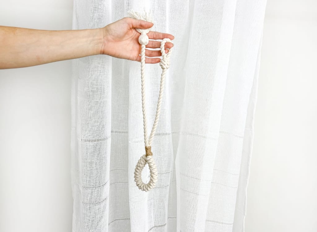 3 Curtain Tie-Backs You Can Make From Hardware Store Materials