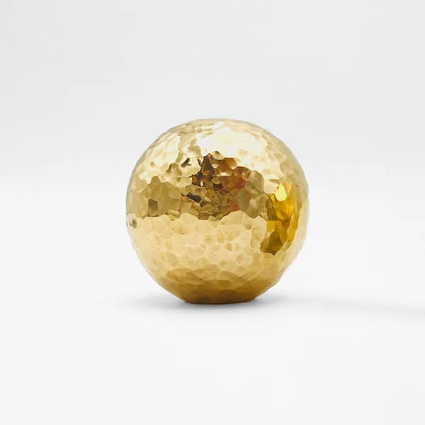 Esna - Hammered Brass Orb Knob - Hammered Brass Orb Knob
