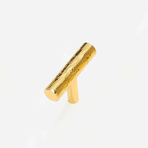 Esna - Hammered Brass Pull - Hammered Brass Pull