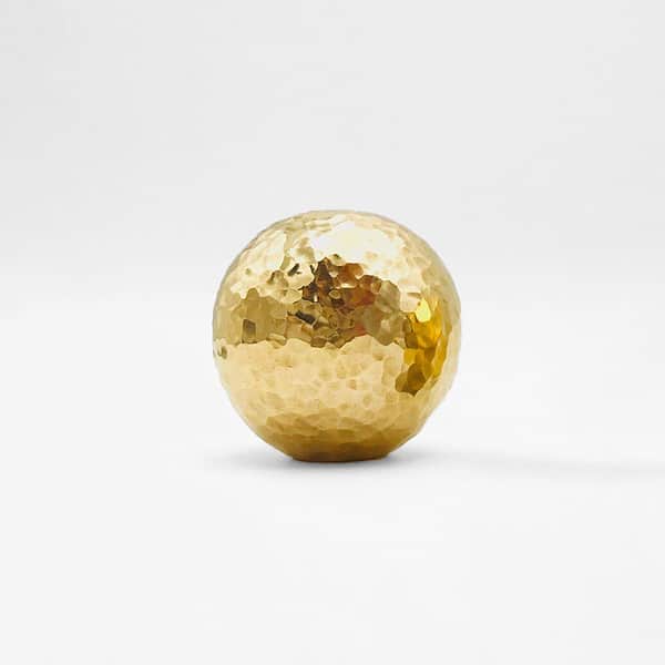 Esna - Hammered Brass Orb Knob - Hammered Brass Orb Knob