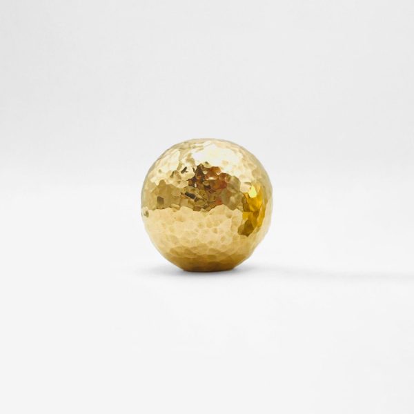 Esna - Hammered Brass Orb Knob - Hammered Brass Orb Knob