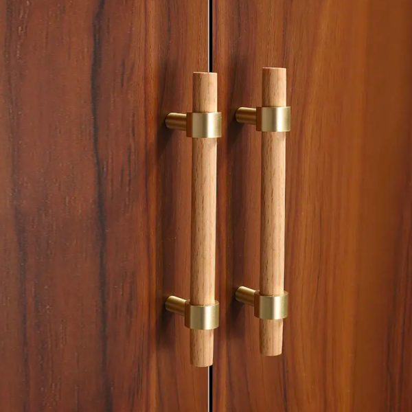 Bergen - Beech Wood and Brass Handle - Beech Wood and Brass Handle