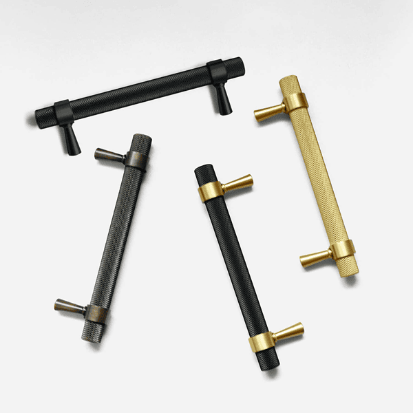 Porto - Knurled Matte Black Handle - Knurled Matte Black Handle