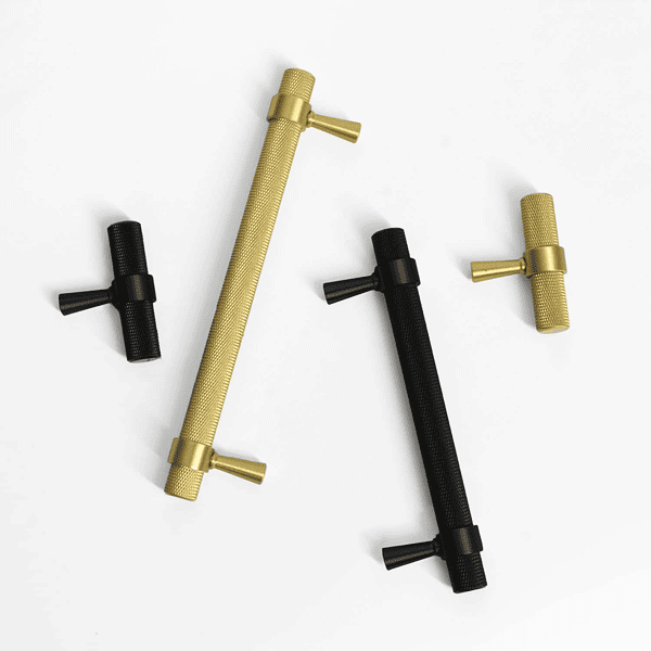 Porto - Knurled Matte Black Handle - Knurled Matte Black Handle