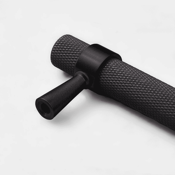 Porto - Knurled Matte Black Handle - Knurled Matte Black Handle