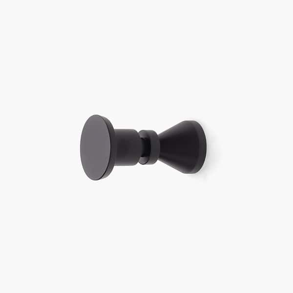 Zemun - Matte Black Brass Wall Hook - Matte Black Brass Wall Hook