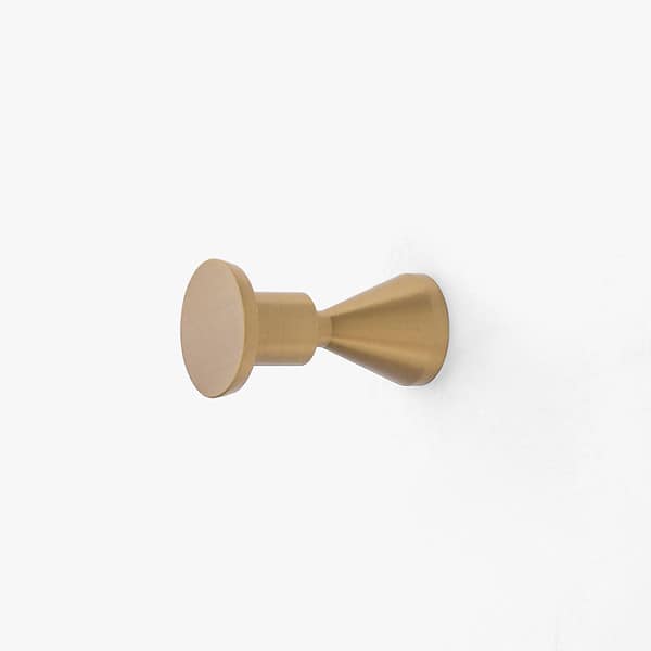 Edam - Brushed Brass Wall Hook - Brass Wall Hook