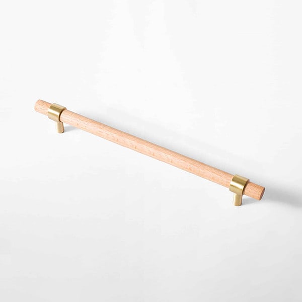 Bergen - Beech Wood and Brass Handle - Beech Wood and Brass Handle