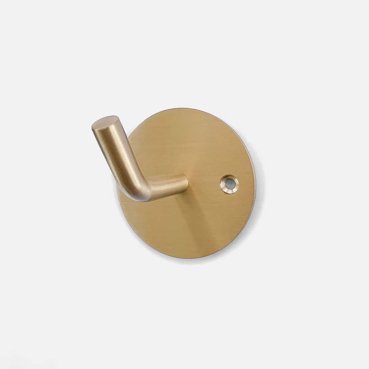Round Brushed Brass Wall Hook - Do.Up | Wall Hook