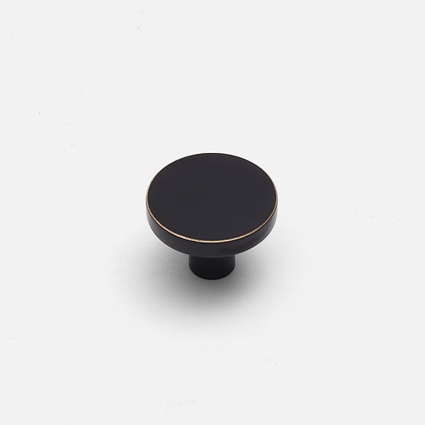 Ube - Matte Black/Brushed Brass Knob - Matte Black/Brushed Brass Knob