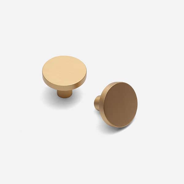 Ube - Brushed Brass Knob - Brushed Brass Knob