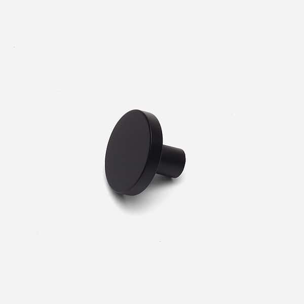Ube - Matte Black Brass Knob - Matte Black Brass Knob