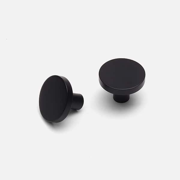Ube - Matte Black Brass Knob - Matte Black Brass Knob