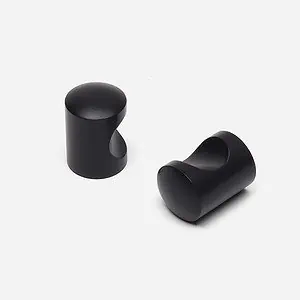 Delos - Brushed Brass Cylinder Knob - Architectural Hardware - Brushed Brass Cylinder Knob