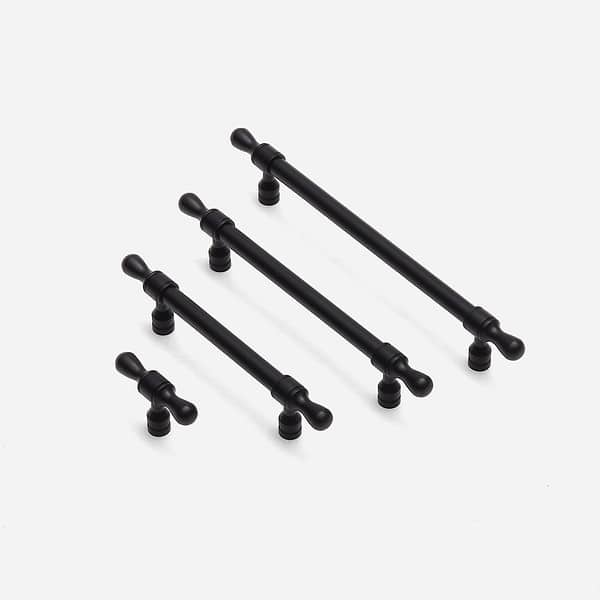 York - Matte Black Brass Handle - Matte Black Brass Handle