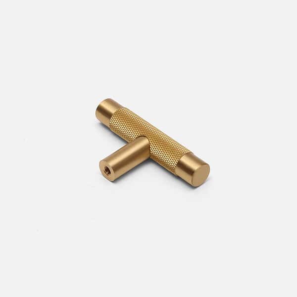 Filby - Knurled Brushed Brass Pull - Brushed Brass Pull