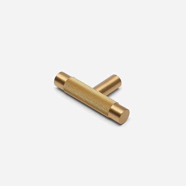 Filby - Knurled Brushed Brass Pull - Brushed Brass Pull