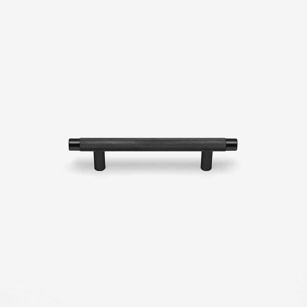 Filby - Knurled Matte Black Brass Handle - Knurled Matte Black Brass Handle