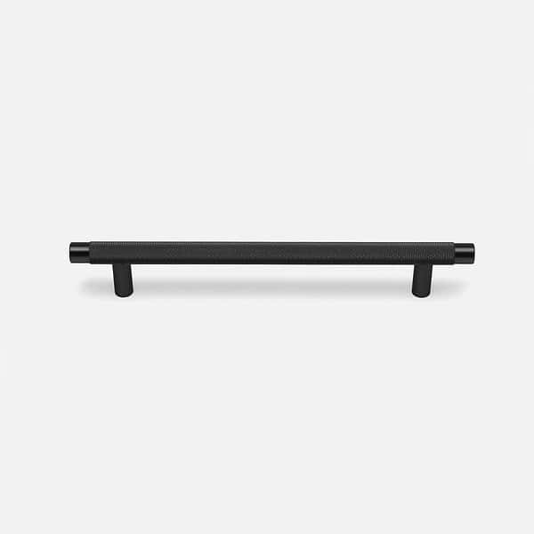 Filby - Knurled Matte Black Brass Handle - Knurled Matte Black Brass Handle
