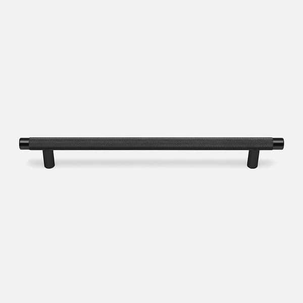 Filby - Knurled Matte Black Brass Handle - Knurled Matte Black Brass Handle