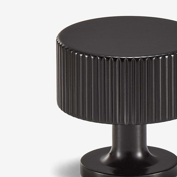 Celle - Matte Black Brass Knob - Matte Black Brass Knob