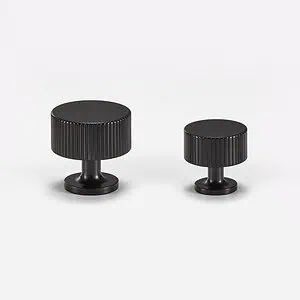 Celle - Matte Black Brass Knob - Architectural Hardware - Matte Black Brass Knob