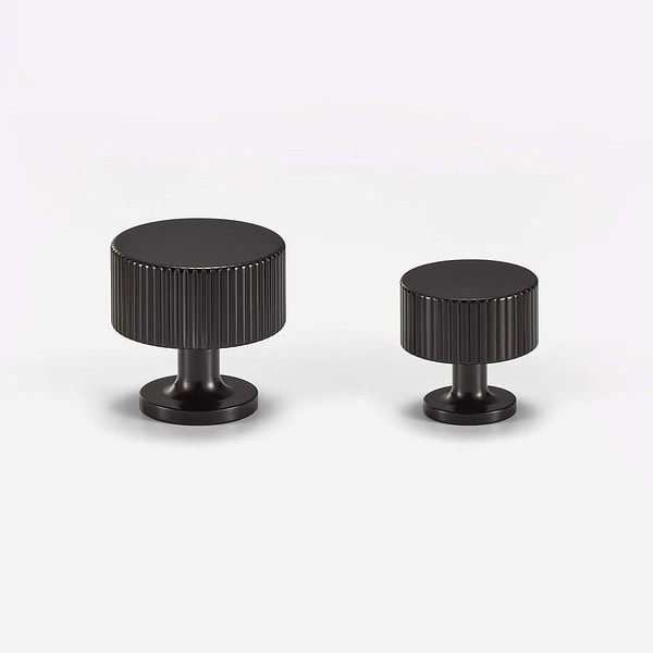 Celle - Matte Black Brass Knob - Matte Black Brass Knob